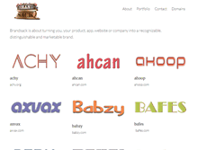 Tablet Screenshot of brandsack.com